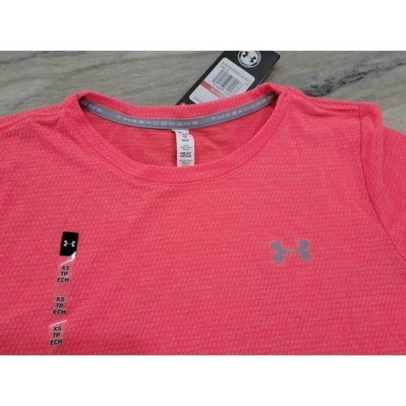 Under Armour Women's Threadborne Train Short Sleeve Crew Neck XS - Picture 3 of 9